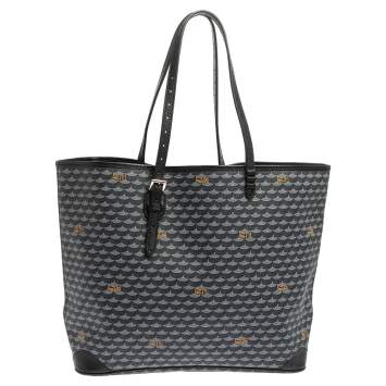 Pre Owned Faure Le page Blue Coated Canvas and Leather Daily Battle 37 Tote