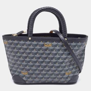 Pre Owned Faure Le Page Black Coated Canvas and Leather Daily Battle 19 Crossbody Bag