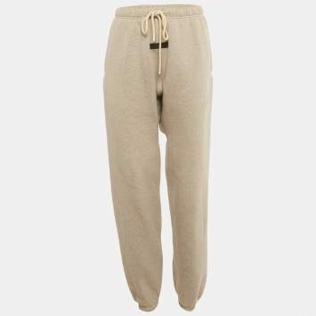مملوكة مسبقًا Essentials Fear of God Beige Cotton Sweatpants XS