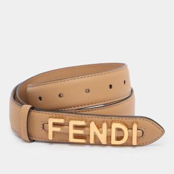 小物 FENDI Logo Zucca Pattern Belt Beige 小物 FENDI Logo Zucca Pattern Belt Beige FENDI Logo Zucca