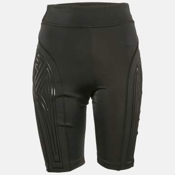 Fendi Black FFreedom Jersey Cycling Shorts S