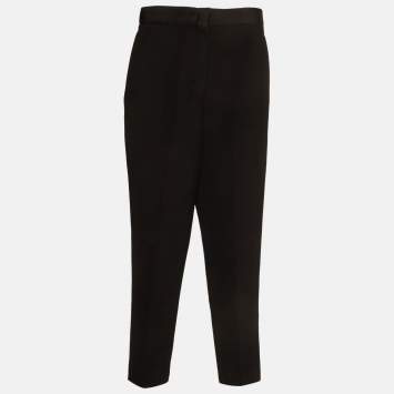 مملوكة مسبقًا بنطلون رسمي صوف أسود من فندي مقاس صغير