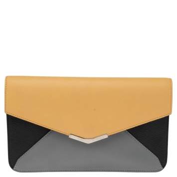 Pre Owned Fendi Multicolor Leather 2Jours Envelope Clutch