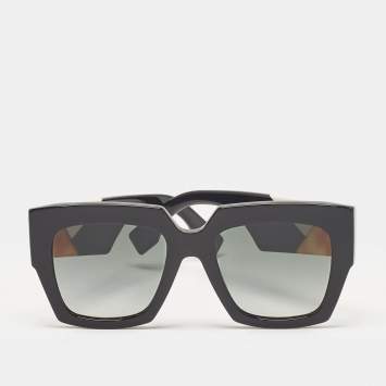 Pre Owned Fendi Black Gradient FF0263/S Facets Square Sunglasses