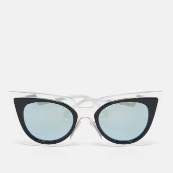 Fendi Blue/Black FF 0117/S Orchidea Cat Eye Sunglasses