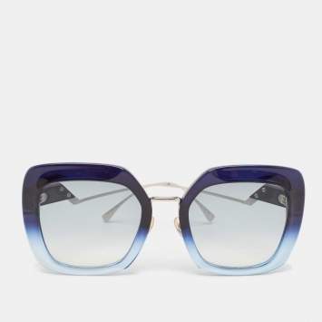 Pre Owned Fendi Blue Gradient FF0317/S Square Sunglasses