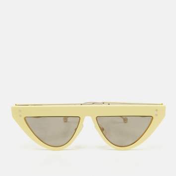 Pre Owned Fendi Yellow Black FF 0371/S Defender Sunglasses