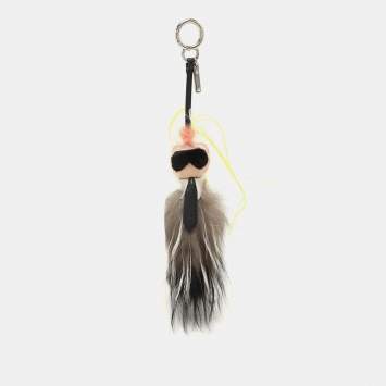 Fendi Multicolor Fur Mini Karlito Bag Charm