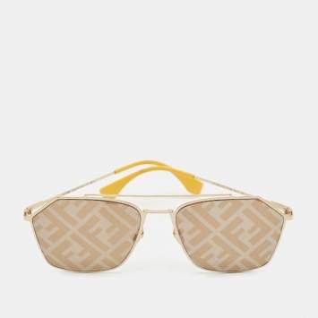 Fendi Brown Zucca FFM0022/S Square Sunglasses