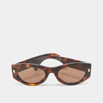 Fendi Tortoise Brown FE40125I Frame Oval Sunglasses