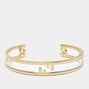 Fendi FF Aclyric Gold Tone bracelet M