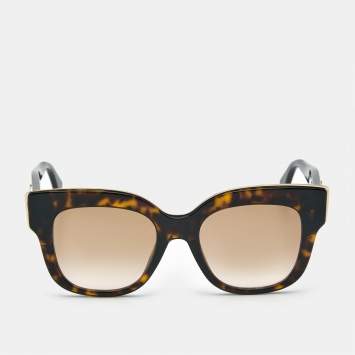Pre Owned Fendi Tortoise Brown Brown FF 0359/S F is Fendi Square Sunglasses