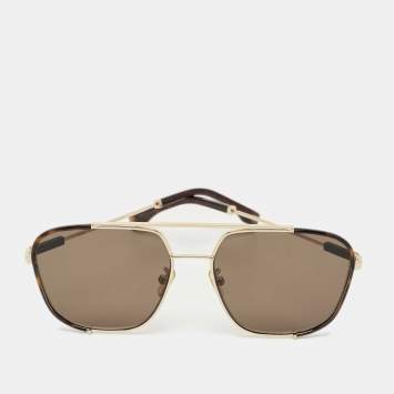 Pre Owned Fendi Brown FF 40059U Square Sunglasses