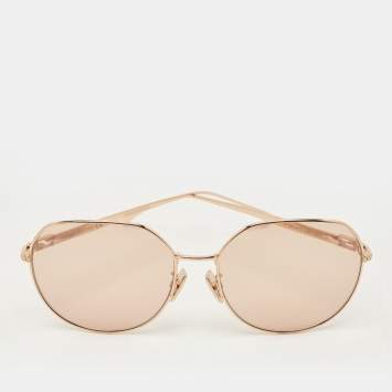 مملوكة مسبقًا نظارة فندي FF0451/F/S كبيرة الحجم خوخي / وردي ذهبي شمسية