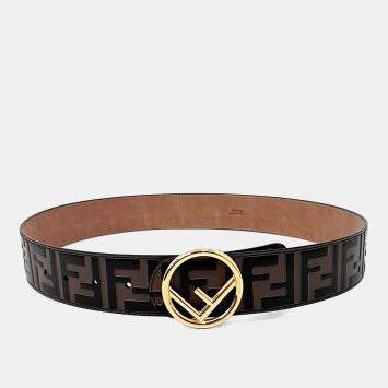 Pre Owned Fendi Leather Brown belt