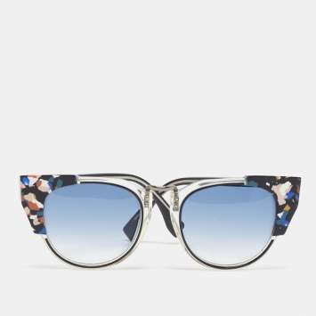 مملوكة مسبقًا Fendi Blue Gradient FF0074/S Cat Eye Sunglasses