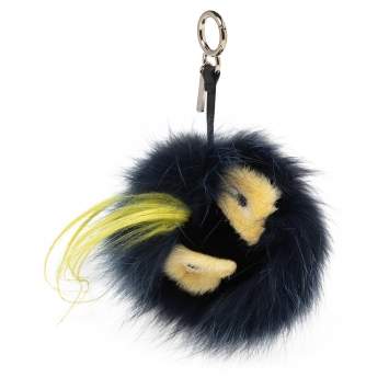 Pre Owned Fendi Multicolor Fur Zesty Bug Bag Charm