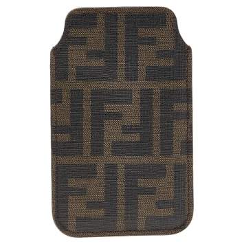 Pre Owned Fendi Tobacco Zucca Coated Canvas iPhone 4/5 Case