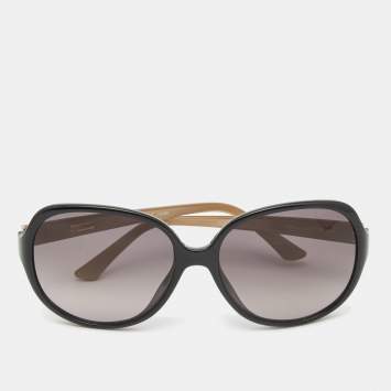 Pre Owned Fendi Black/Brown FS5274 Gradient Oversized Sunglasses