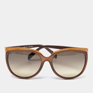 Pre Owned Fendi Two Tone/Brown Gradient FS5283 Cat-Eye Sunglasses