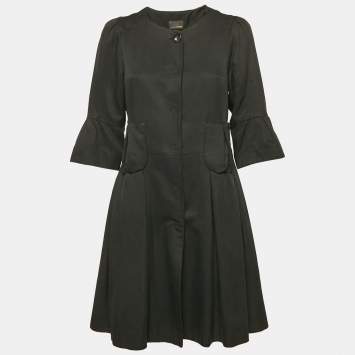 Fendi Black Gabardine Short Dress M