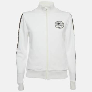 Fendi Black/Blue Print Synthetic Reversible Windbreaker
