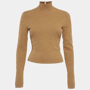 مملوكة مسبقًا Fendi Brown Knit Sweater S