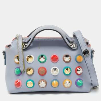 مملوكة مسبقًا Fendi Light Purple Leather Mini Studded By The Way Satchel
