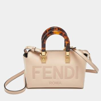 Pre Owned Fendi Light Pink Leather Mini By The Way Bag