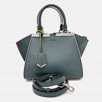 Fendi Green Leather Toijour Mini Bag