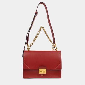 Fendi Red KAN U 2way Handbag