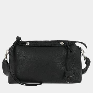 Pre Owned Fendi Black Leather By The Way Shoulder Bag