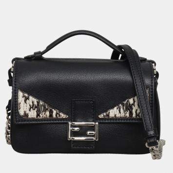 Pre Owned Fendi Double Micro Baguette Monster Bag