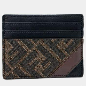 مملوكة مسبقًا Fendi Black PVC card wallet