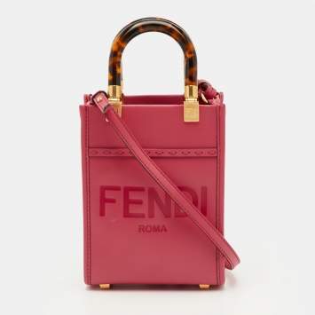 مملوكة مسبقًا Fendi Sunshine Mini Pink Leather Tote