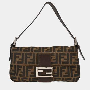 مملوكة مسبقًا Fendi Brown Zucca Baguette Handbag