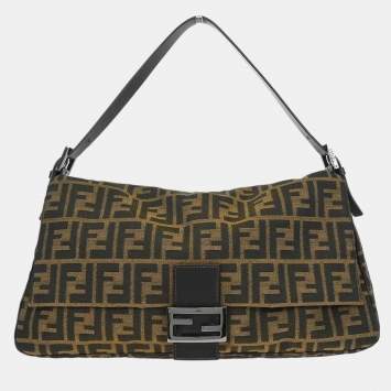 مملوكة مسبقًا Fendi Brown Zucca Mamma Handbag
