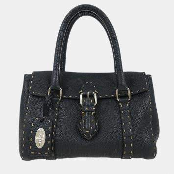 مملوكة مسبقًا Fendi Black Leather Handbag