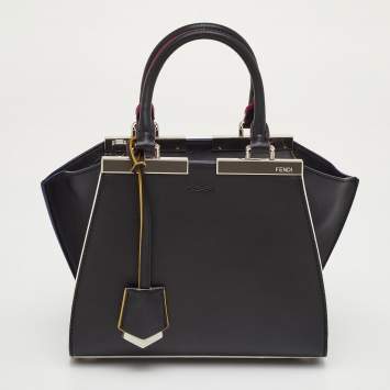 مملوكة مسبقًا Fendi Petite 3Jours Black Leather Tote
