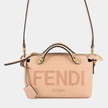 Pre Owned Fendi By The Way Jasmin Flower Leather Size Small