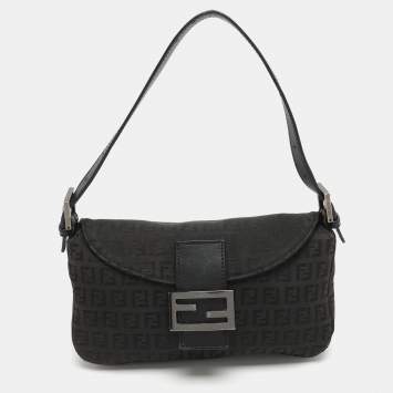 Pre Owned حقيبة باغيت فندي ماما فور إيفير كانفاس زوكا أسود