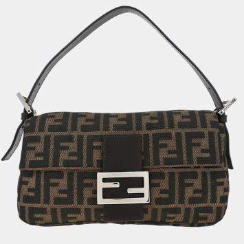 مملوكة مسبقًا Fendi Brown Zucca Baguette Handbag