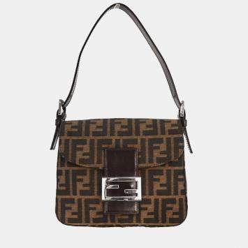 مملوكة مسبقًا Fendi Brown Canvas Zucca Handbag