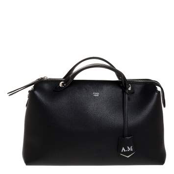 مملوكة مسبقًا Fendi Black Leather Medium By The Way Boston Bag
