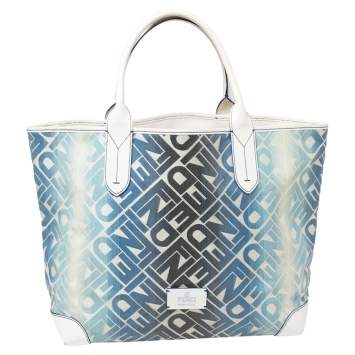 Pre Owned Fendi Multicolor Monogram Logo Coated Canvas Shopper Tote