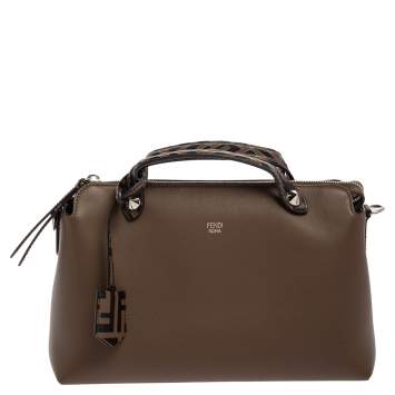Pre Owned Fendi Tobacco Leather By The Way Medium Bag