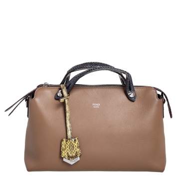 Pre Owned Fendi Multicolor Leather and Python Small By The Way Satchel 