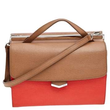 Pre Owned Fendi Multicolor Leather Demi Jour Top Handle Bag