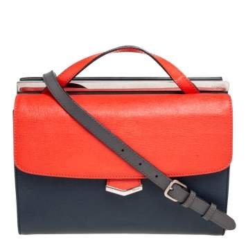 Pre Owned Fendi Multicolor Leather Demi Jour Top Handle Bag