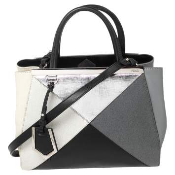 Pre Owned Fendi Multicolor Leather Medium 2Jours Tote